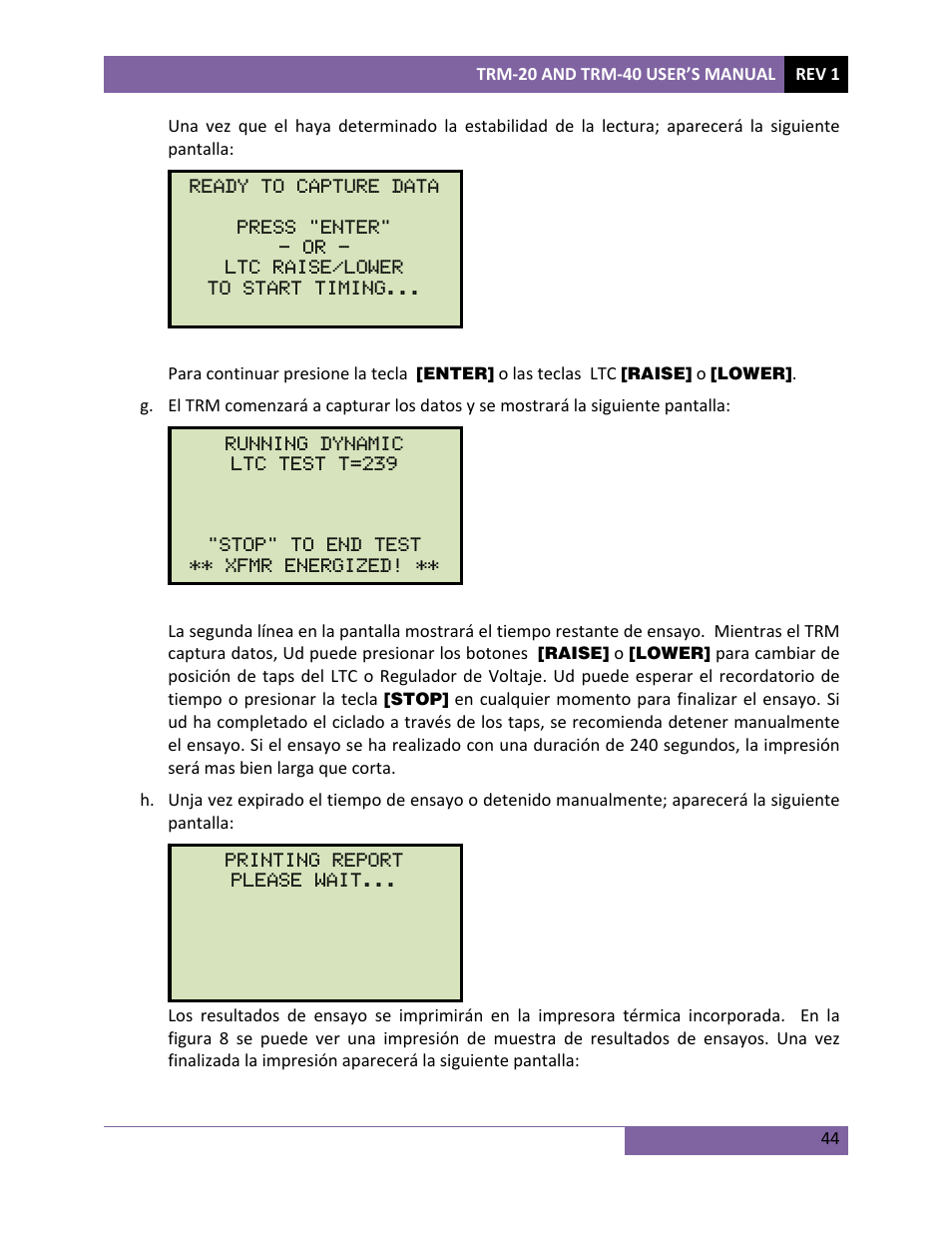 Vanguard TRM-20_40 User Manual | Page 48 / 77