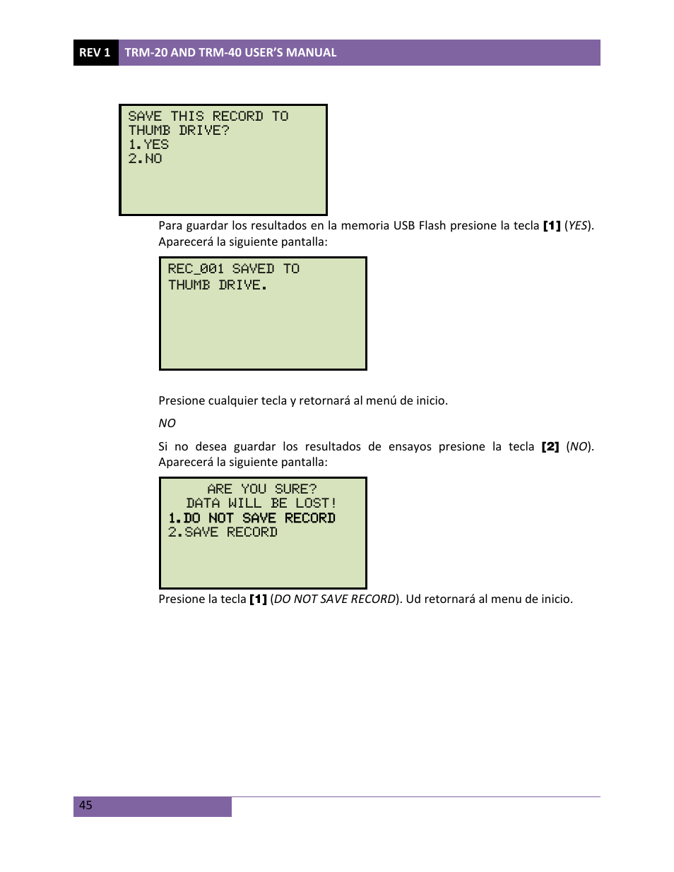 Vanguard TRM-20_40 User Manual | Page 49 / 77