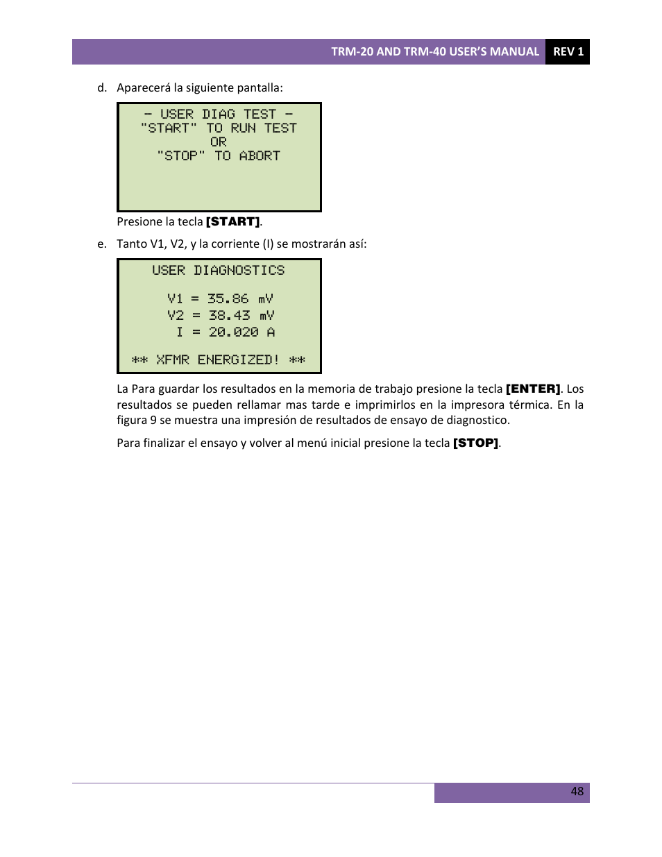 Vanguard TRM-20_40 User Manual | Page 52 / 77