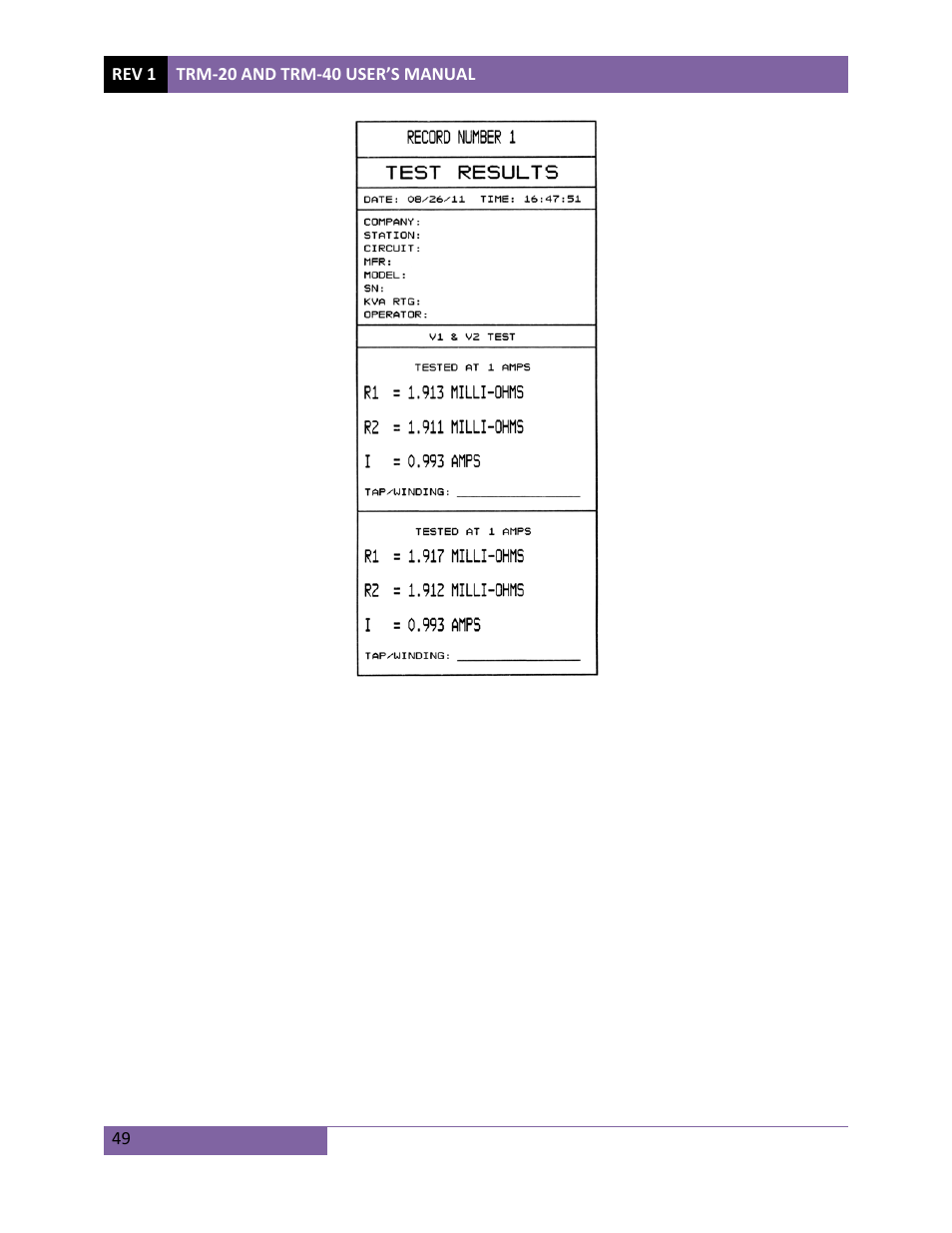 Vanguard TRM-20_40 User Manual | Page 53 / 77