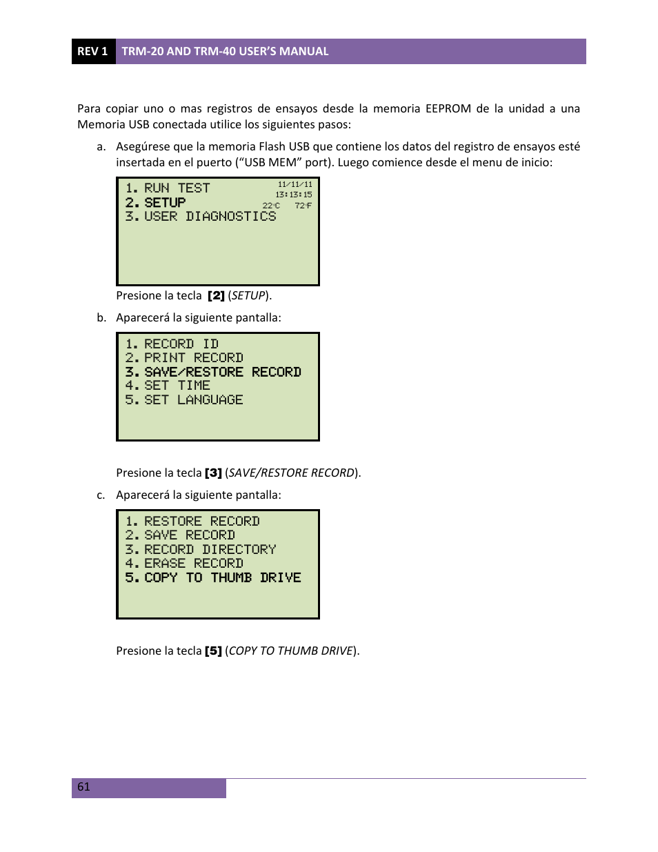 Vanguard TRM-20_40 User Manual | Page 65 / 77