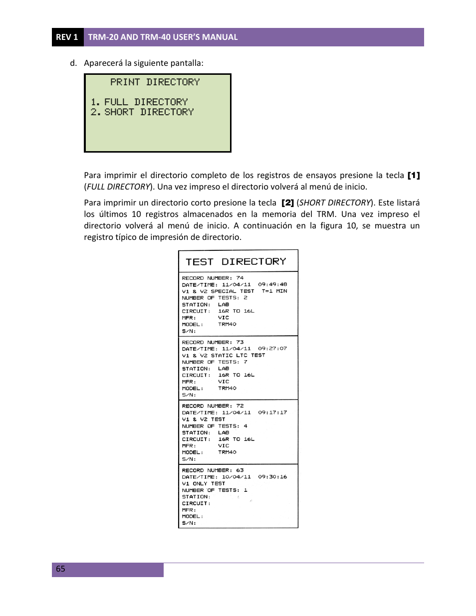 Vanguard TRM-20_40 User Manual | Page 69 / 77
