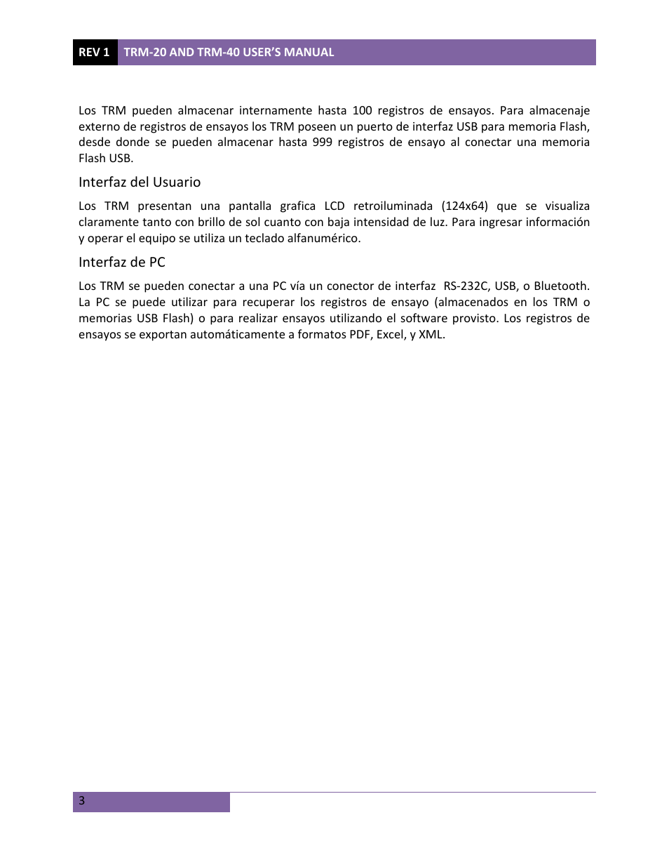 Vanguard TRM-20_40 User Manual | Page 7 / 77