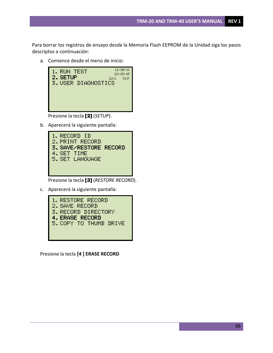 Vanguard TRM-20_40 User Manual | Page 70 / 77