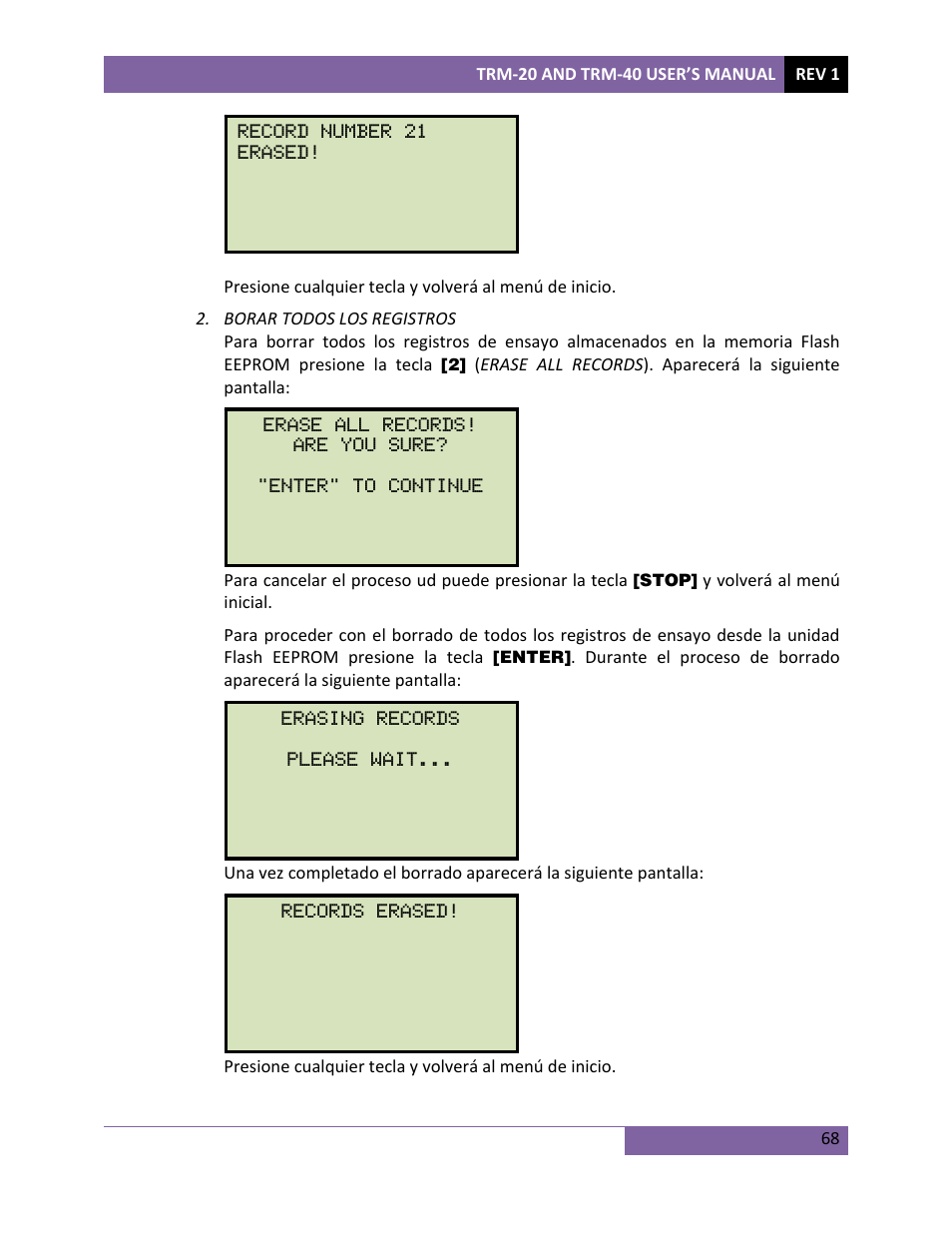 Vanguard TRM-20_40 User Manual | Page 72 / 77