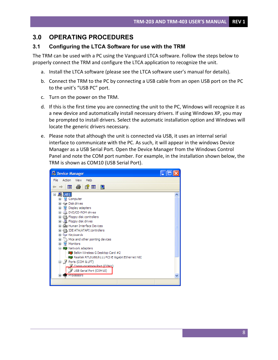 Vanguard TRM-203_403 User Manual | Page 12 / 90