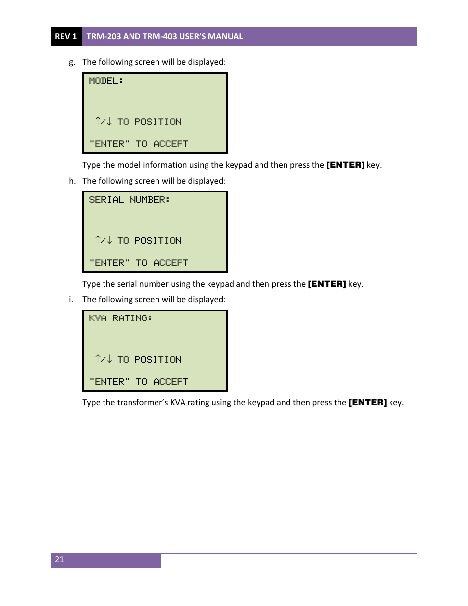 Vanguard TRM-203_403 User Manual | Page 25 / 90