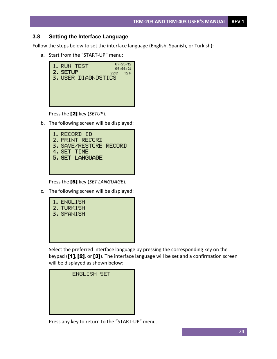 Vanguard TRM-203_403 User Manual | Page 28 / 90