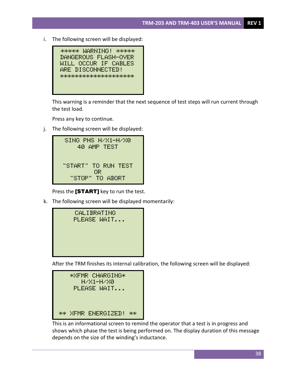 Vanguard TRM-203_403 User Manual | Page 42 / 90
