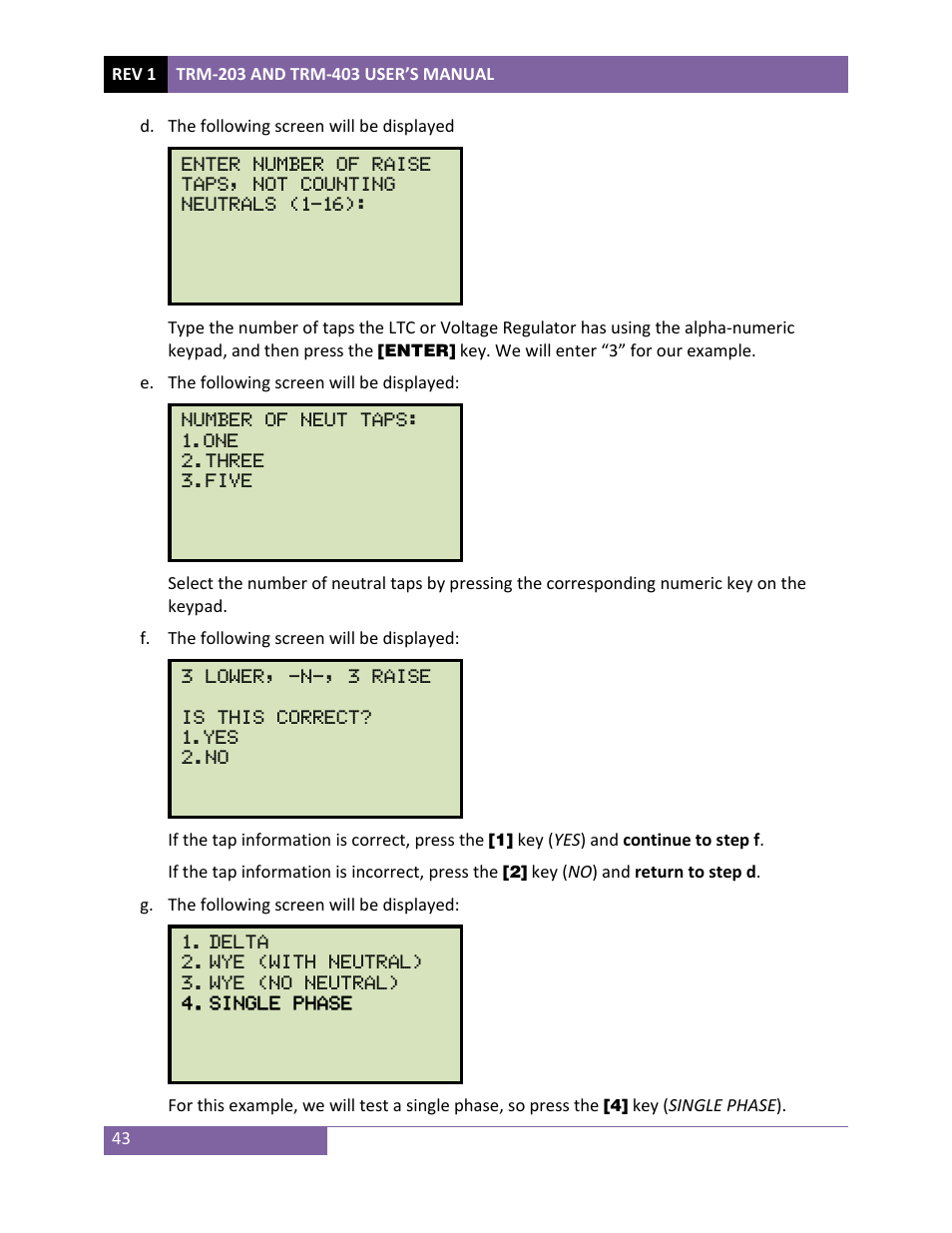 Vanguard TRM-203_403 User Manual | Page 47 / 90