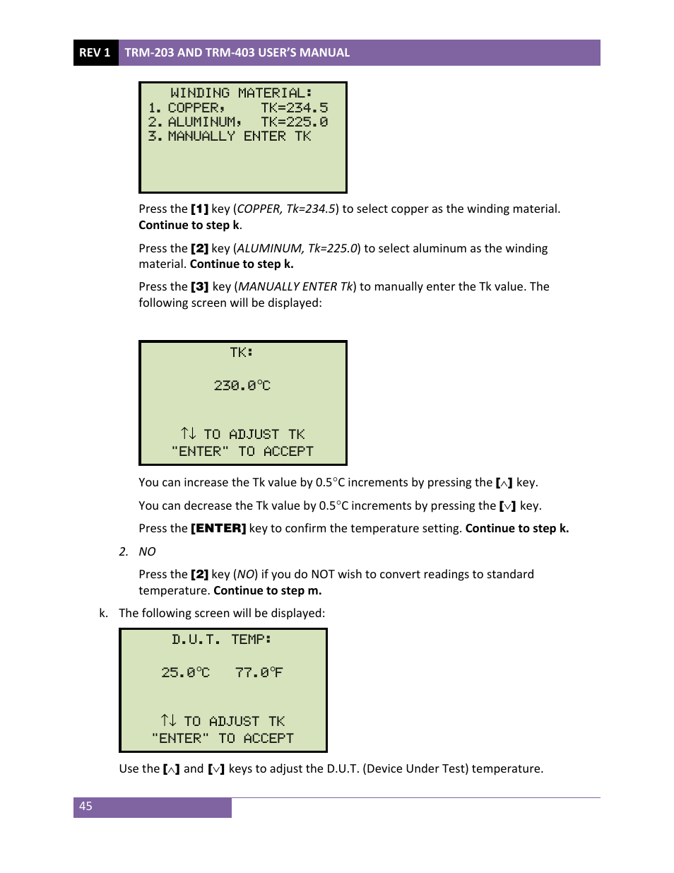 Vanguard TRM-203_403 User Manual | Page 49 / 90
