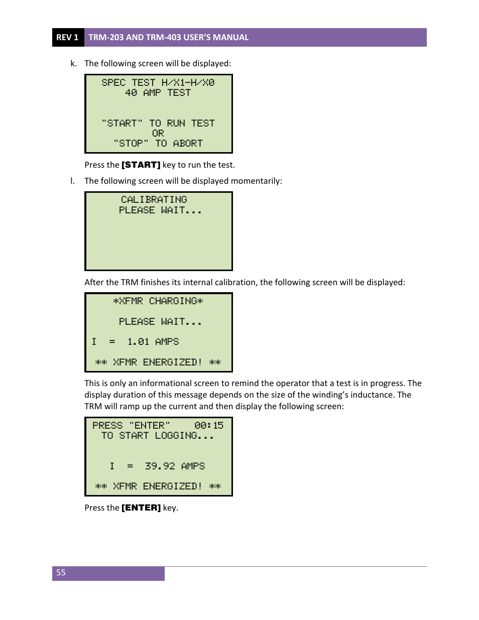 Vanguard TRM-203_403 User Manual | Page 59 / 90