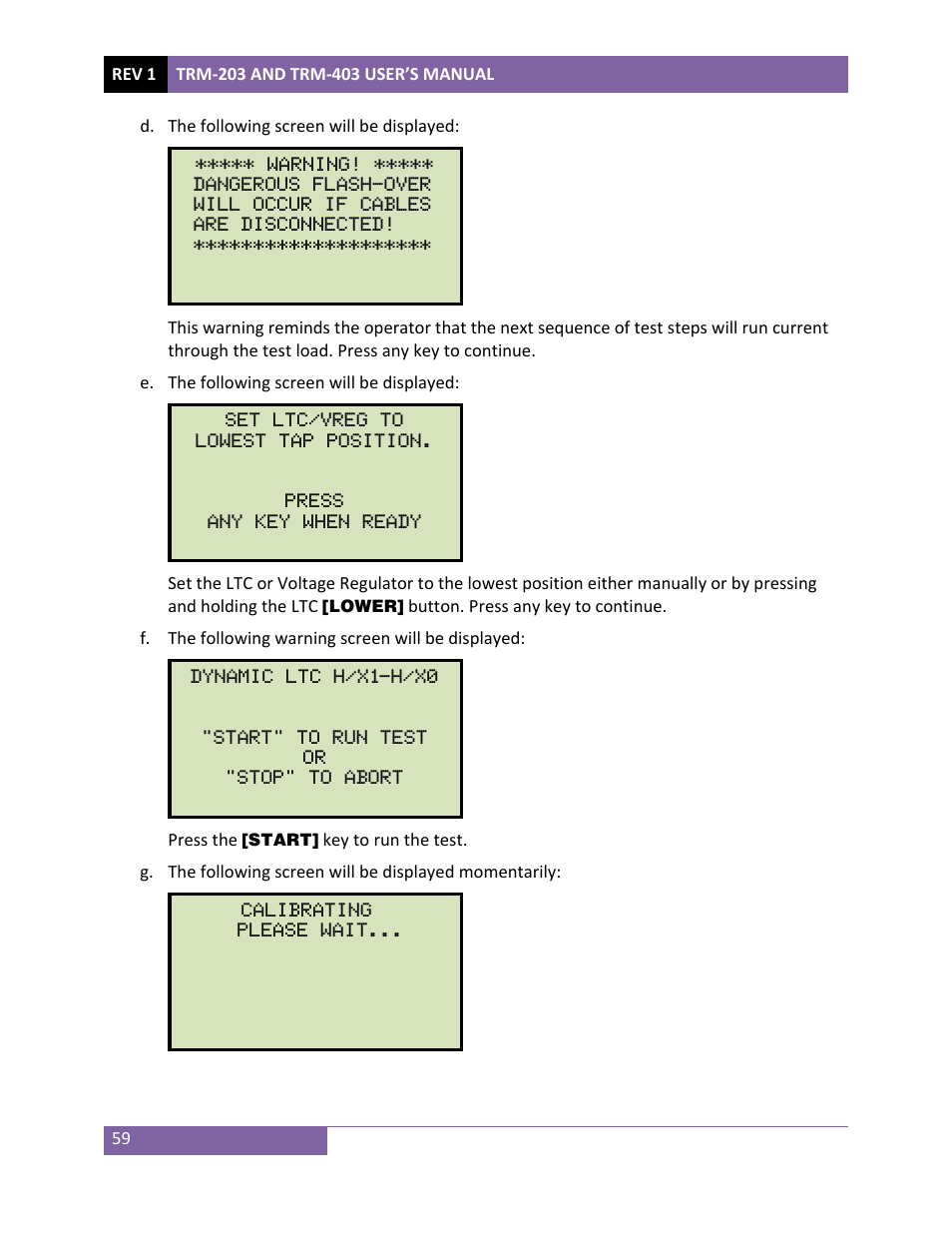 Vanguard TRM-203_403 User Manual | Page 63 / 90