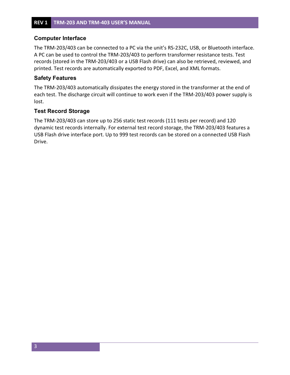 Vanguard TRM-203_403 User Manual | Page 7 / 90