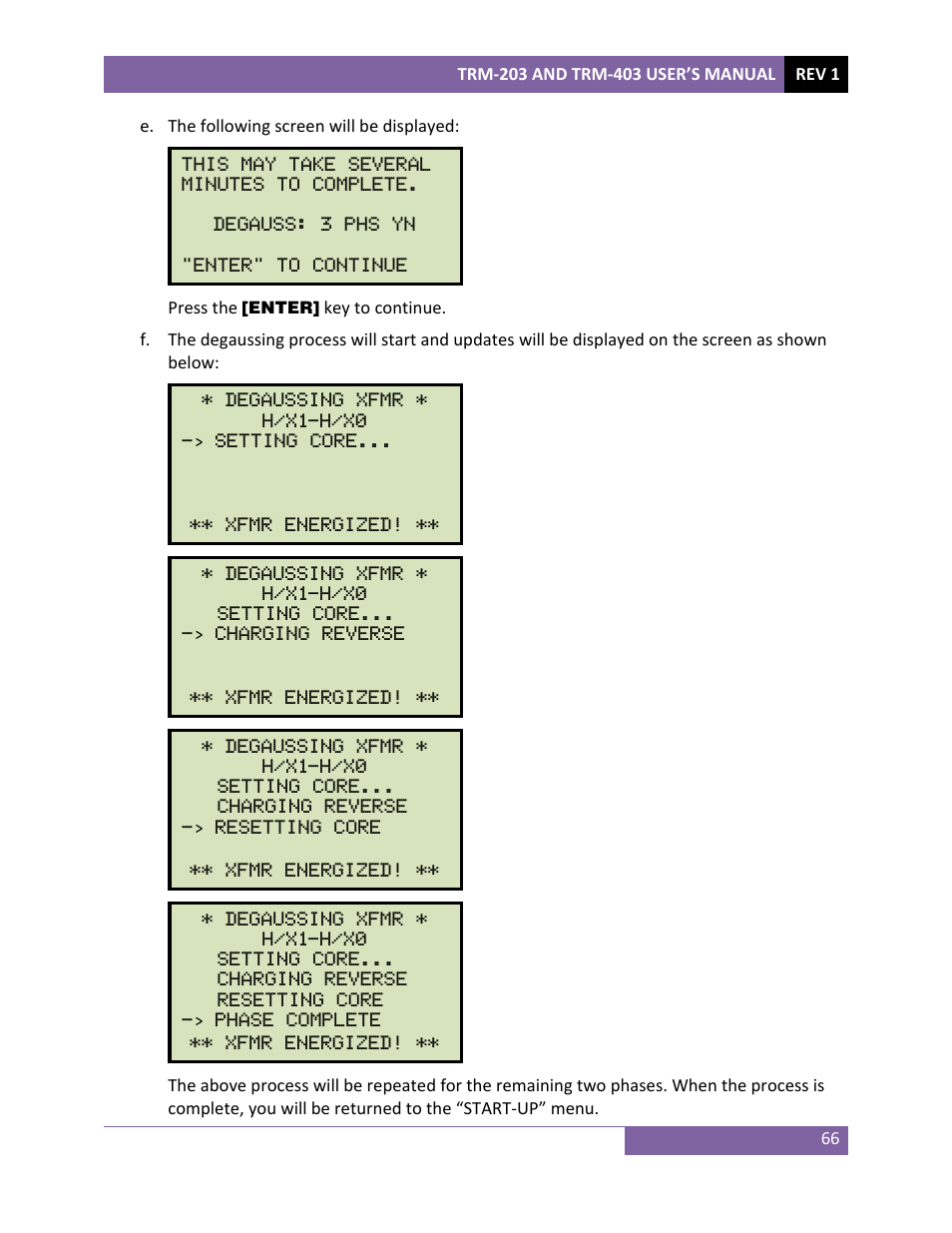Vanguard TRM-203_403 User Manual | Page 70 / 90
