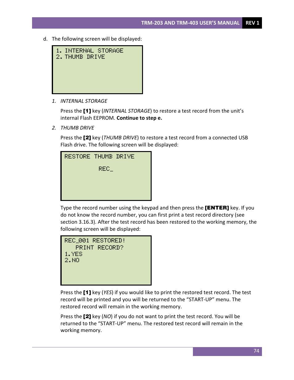 Vanguard TRM-203_403 User Manual | Page 78 / 90