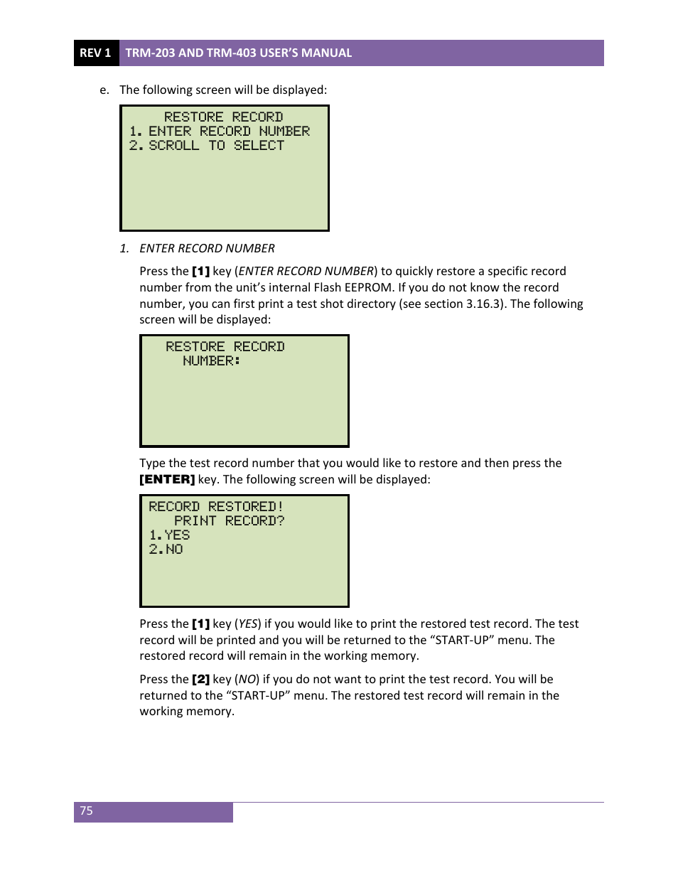Vanguard TRM-203_403 User Manual | Page 79 / 90