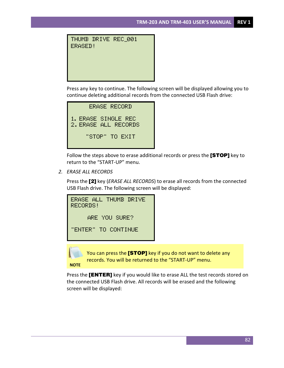 Vanguard TRM-203_403 User Manual | Page 86 / 90