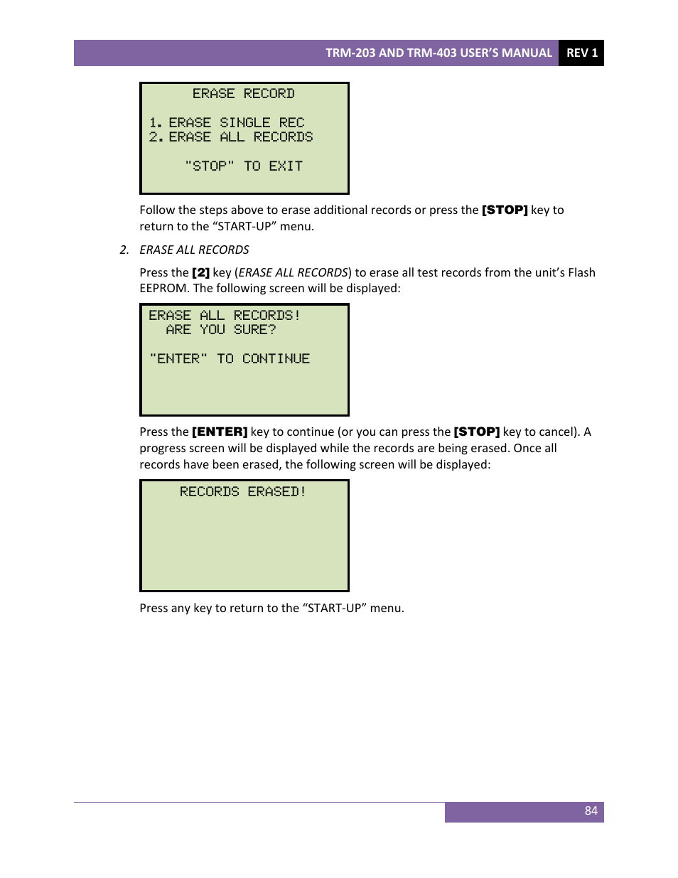 Vanguard TRM-203_403 User Manual | Page 88 / 90