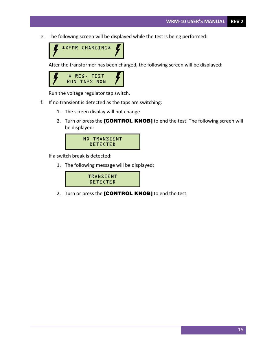 Vanguard WRM-10 User Manual | Page 18 / 20