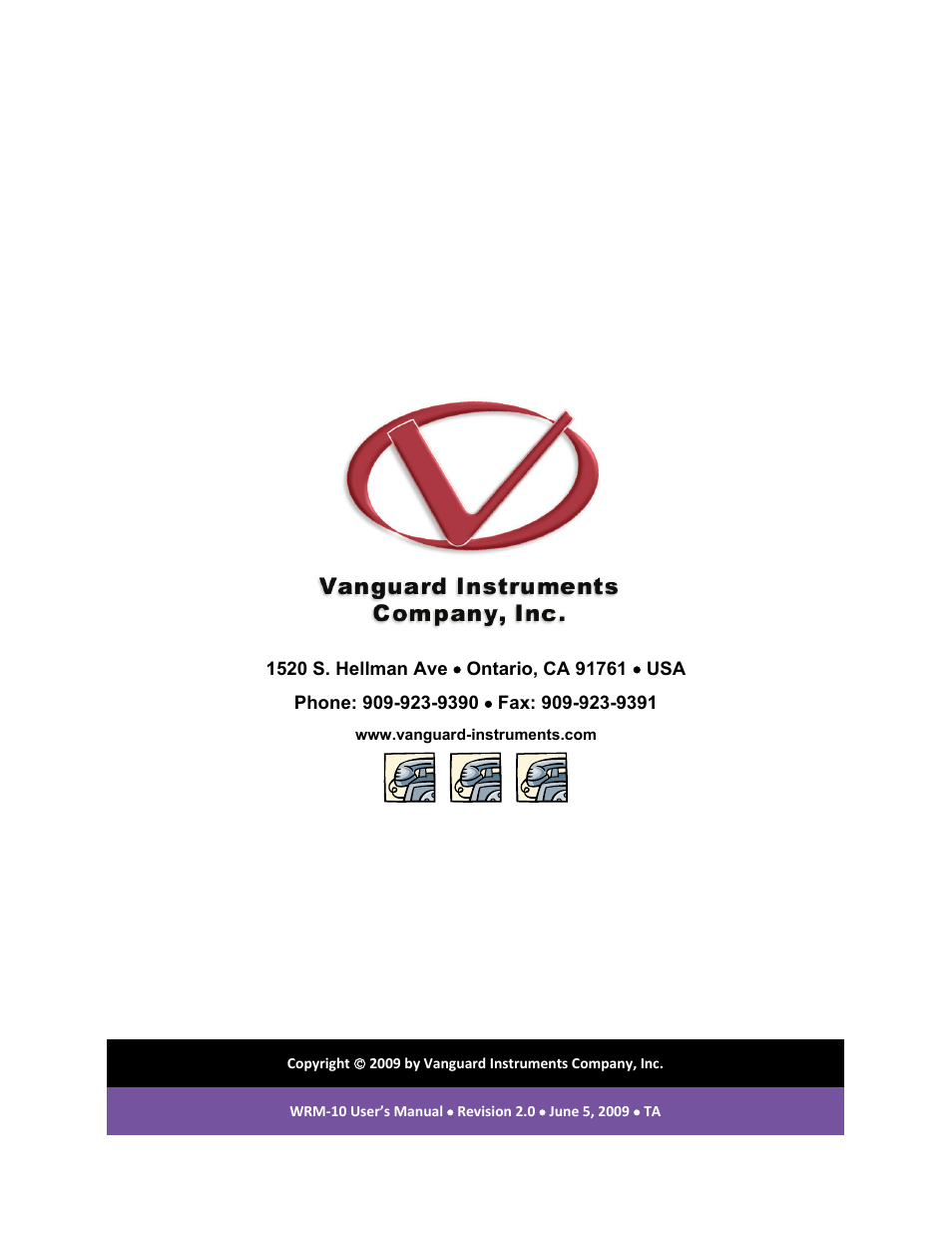 Vanguard WRM-10 User Manual | Page 20 / 20