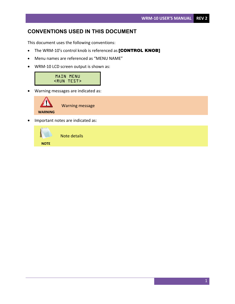 Vanguard WRM-10 User Manual | Page 4 / 20