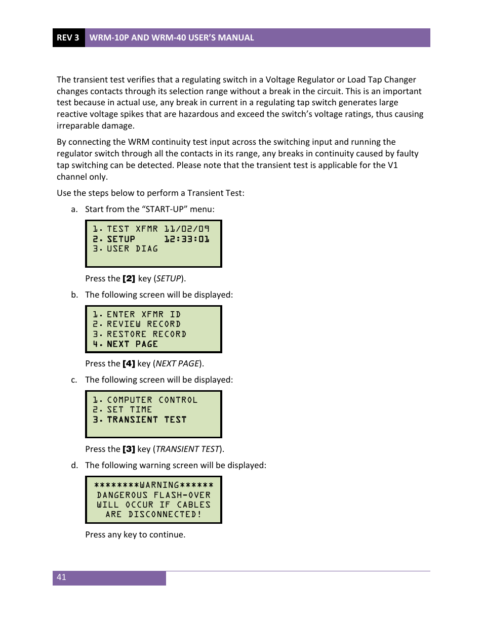 Vanguard WRM-40 User Manual | Page 45 / 62