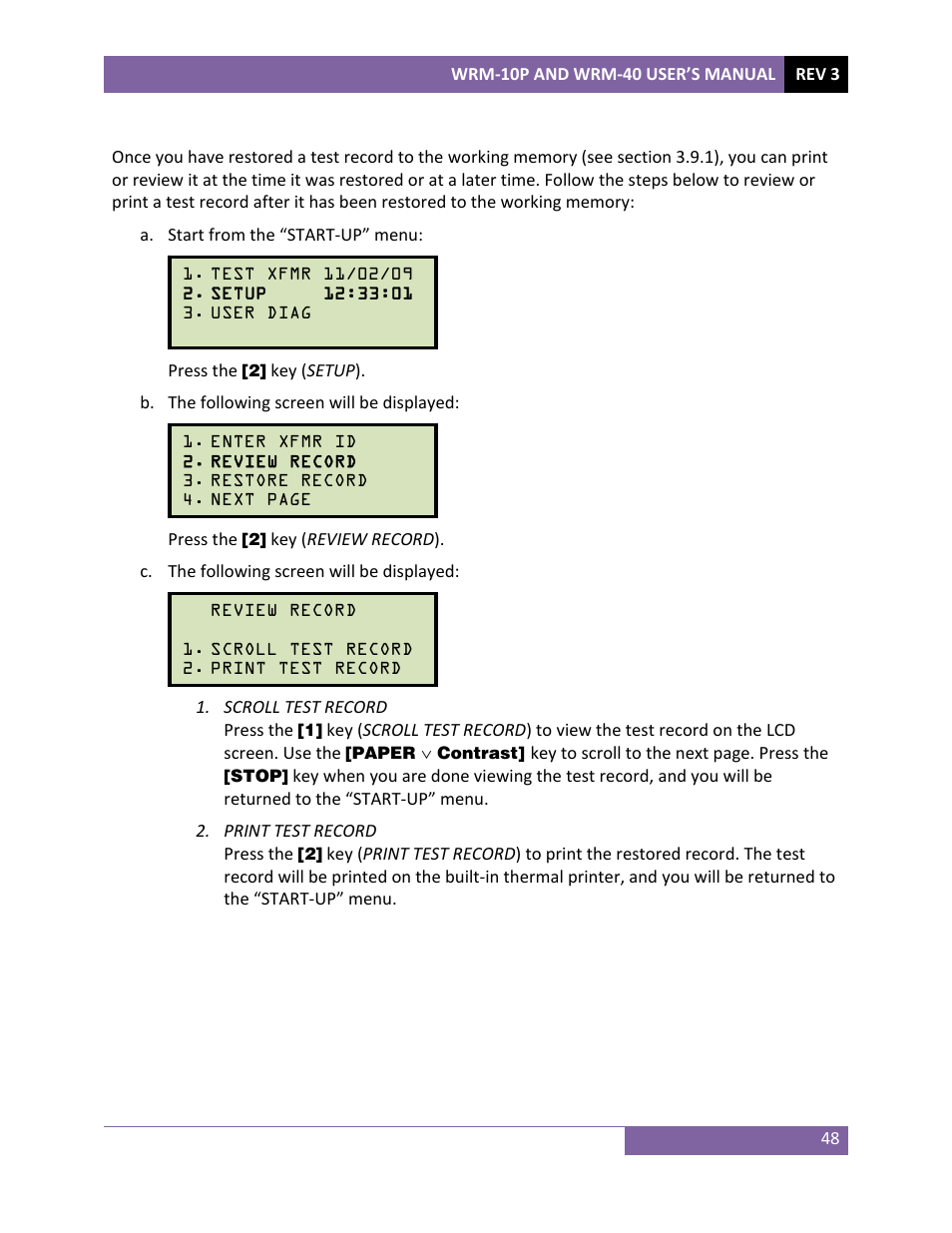 Vanguard WRM-40 User Manual | Page 52 / 62