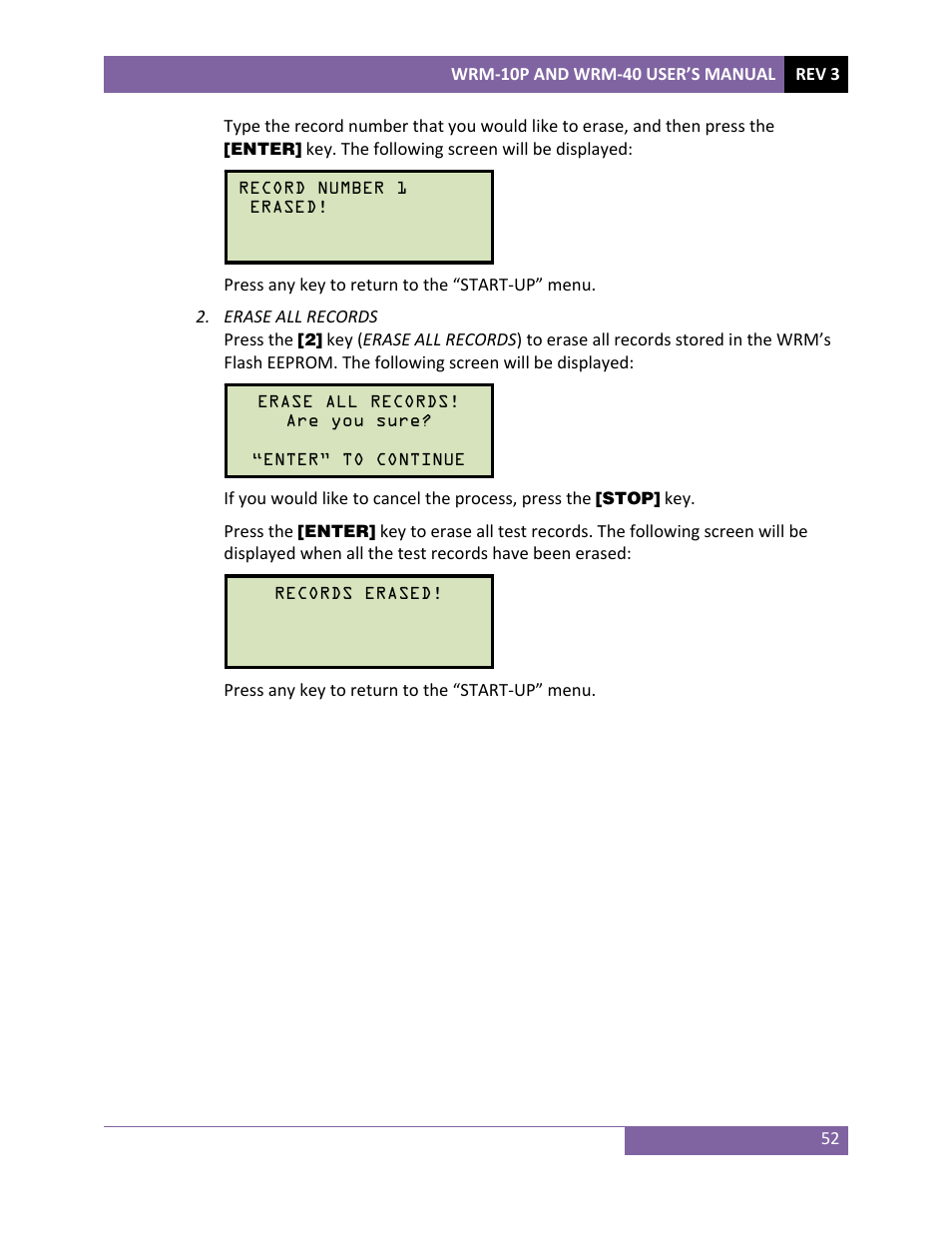 Vanguard WRM-40 User Manual | Page 56 / 62