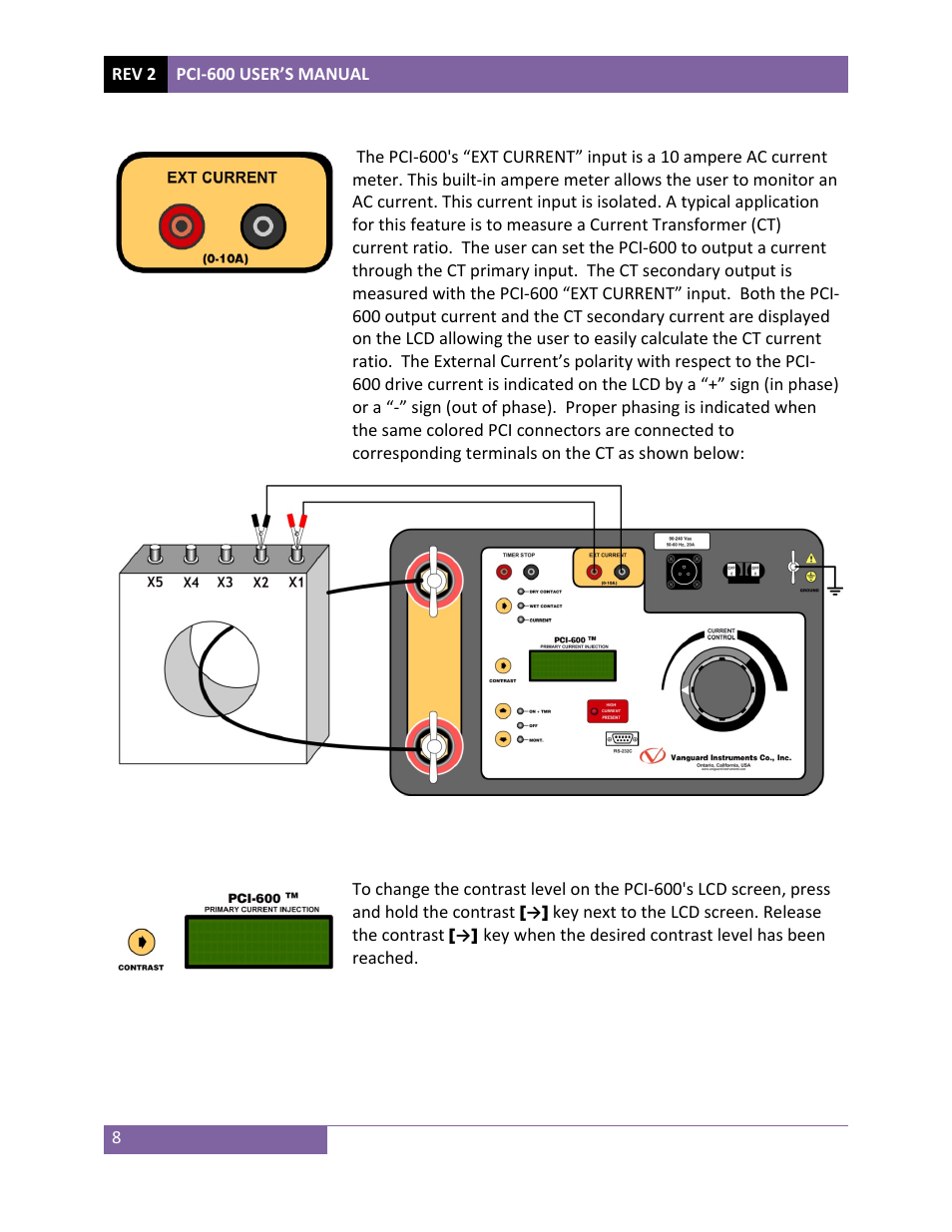 Vanguard PCI-600 User Manual | Page 11 / 16