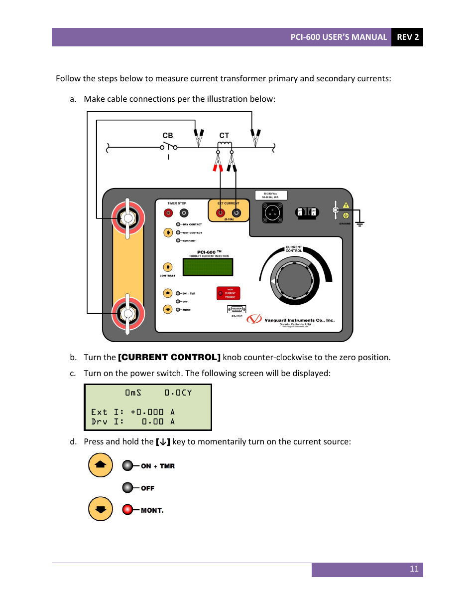 Vanguard PCI-600 User Manual | Page 14 / 16