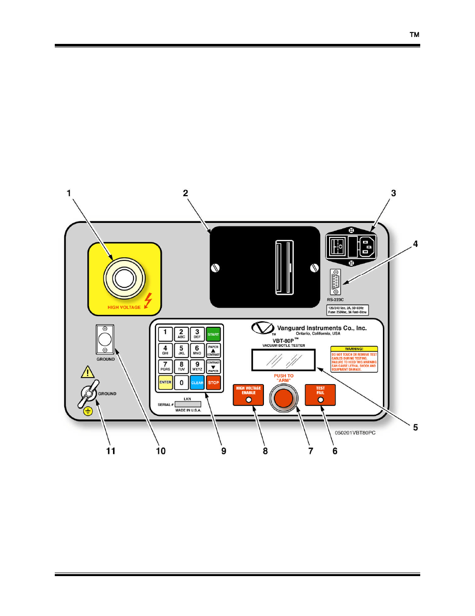 Operating procedures vbt-80p | Vanguard VBT-80P User Manual | Page 8 / 24