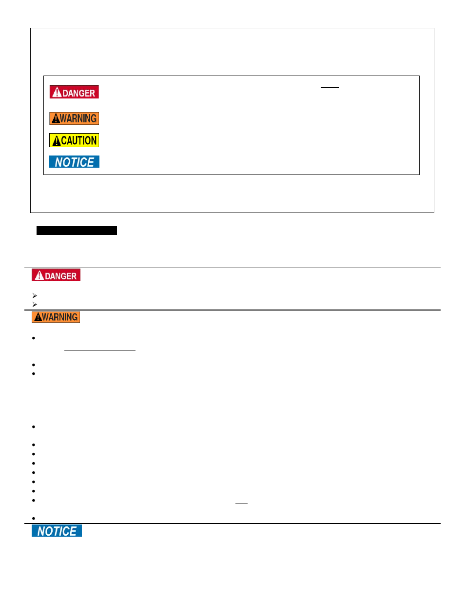 Hazard identification--explanation of signal words | Vestil ABLT-H-LP User Manual | Page 2 / 5