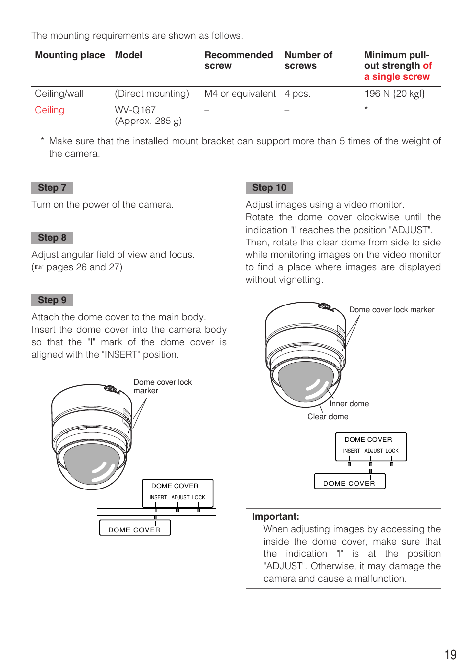 Panasonic WV-NF284 User Manual | Page 19 / 36