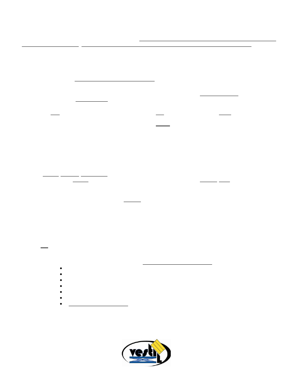 Limited warranty | Vestil A-LIFT User Manual | Page 12 / 12