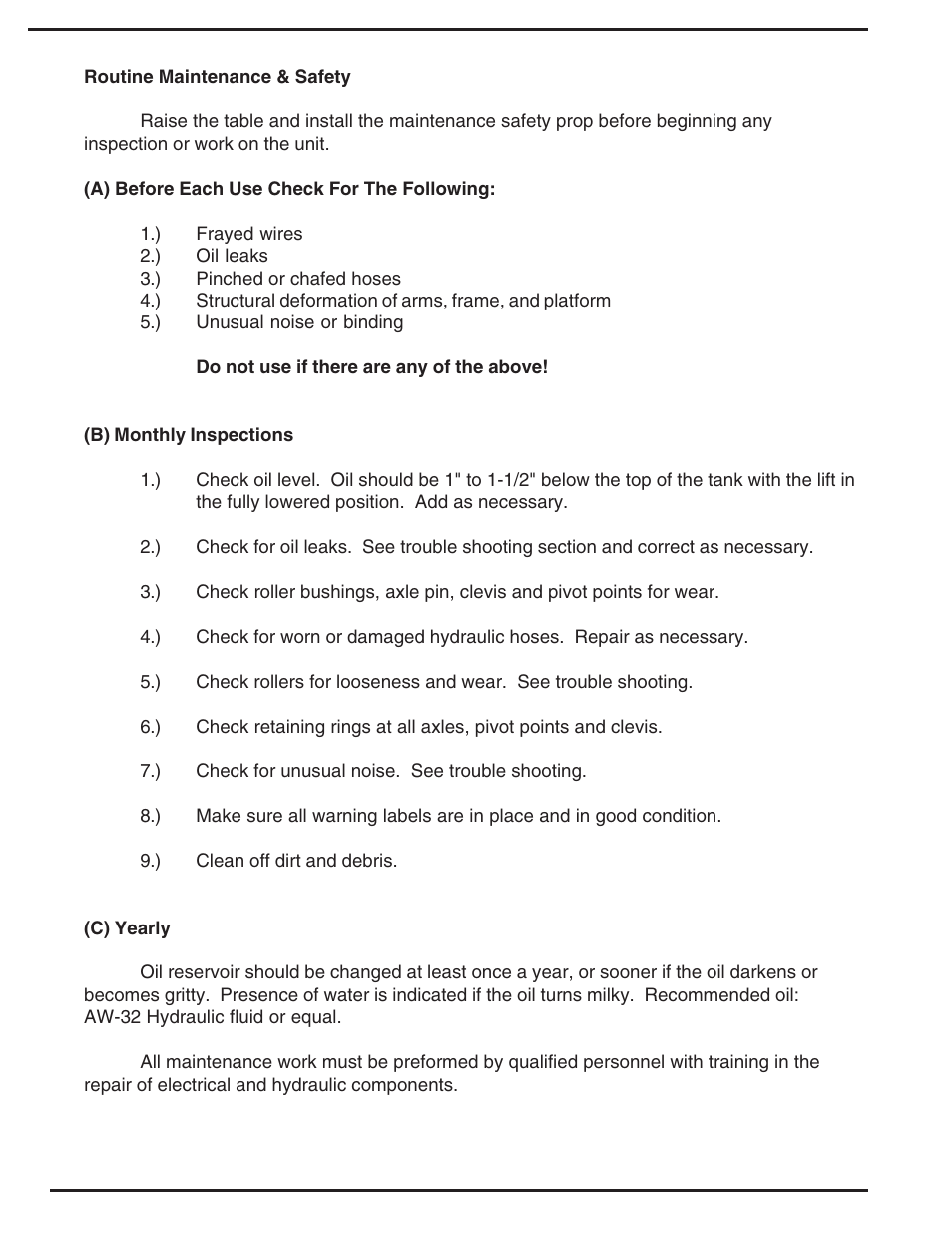 Vestil AHLT User Manual | Page 10 / 12