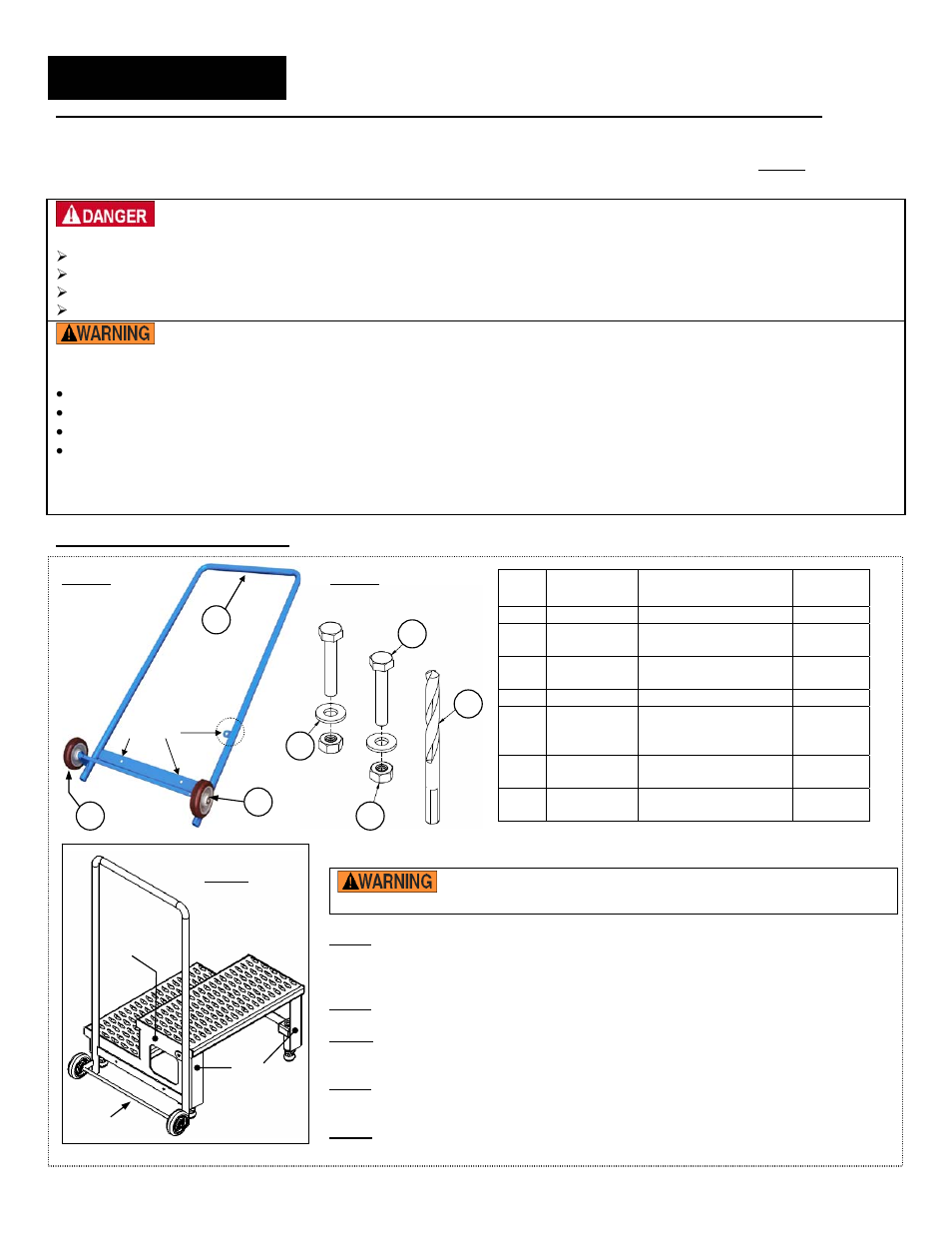 Afety, Uidelines, Asp-port option package | Vestil ASP Series User Manual | Page 3 / 5