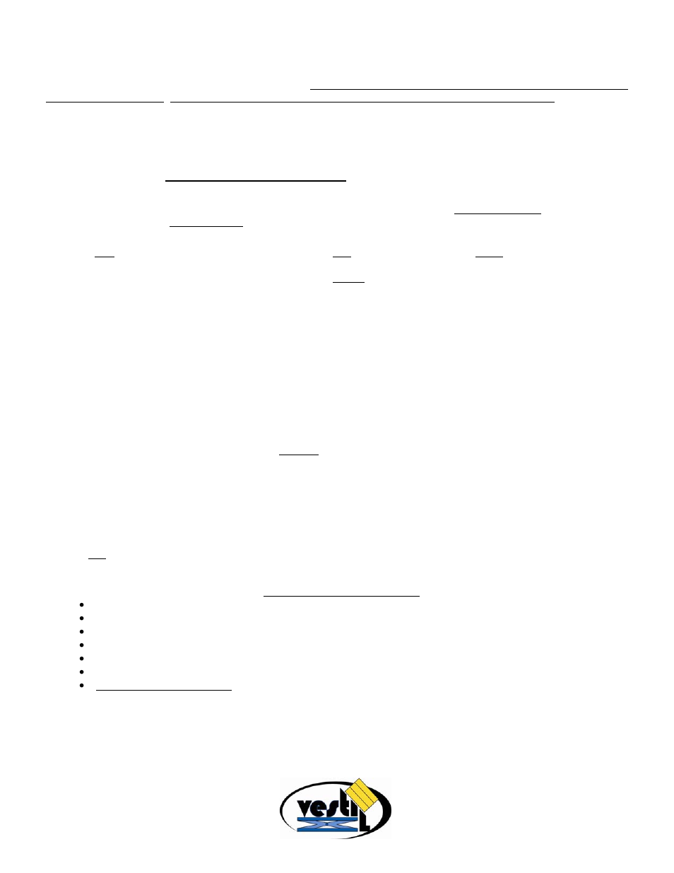 Limited warranty | Vestil ASD User Manual | Page 9 / 9
