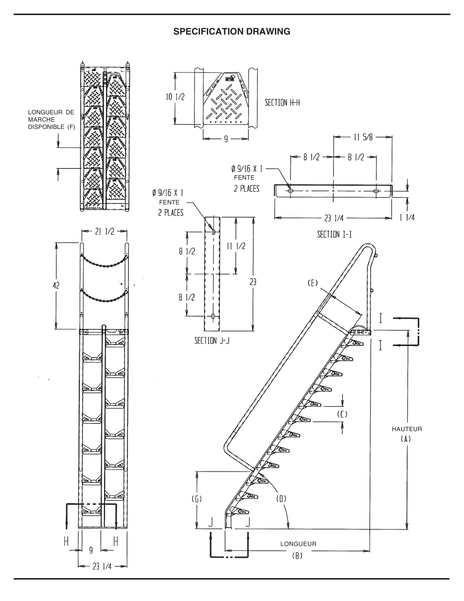 Specification drawing | Vestil ATS User Manual | Page 8 / 9