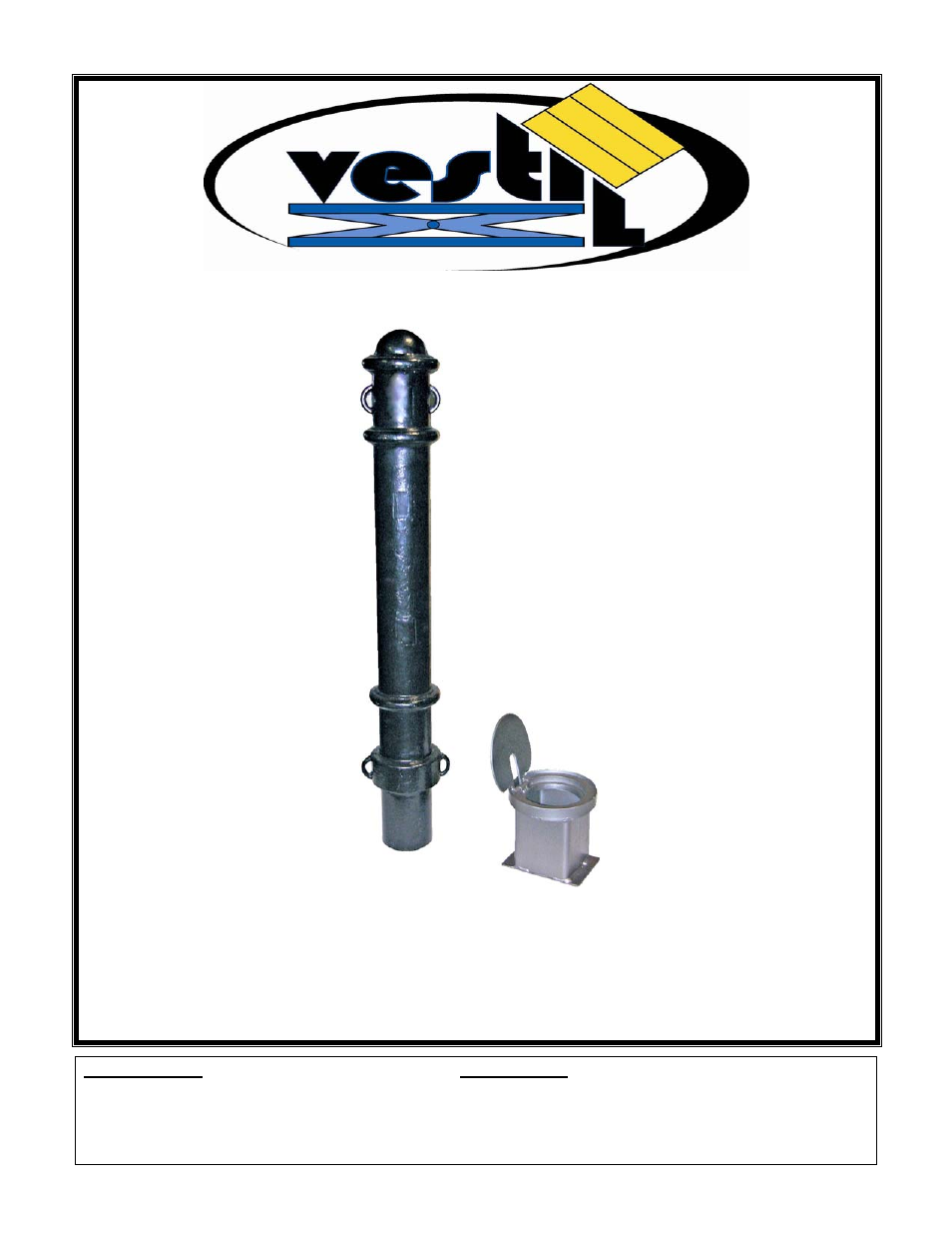 Vestil BOL-OR-40-BK User Manual | 3 pages