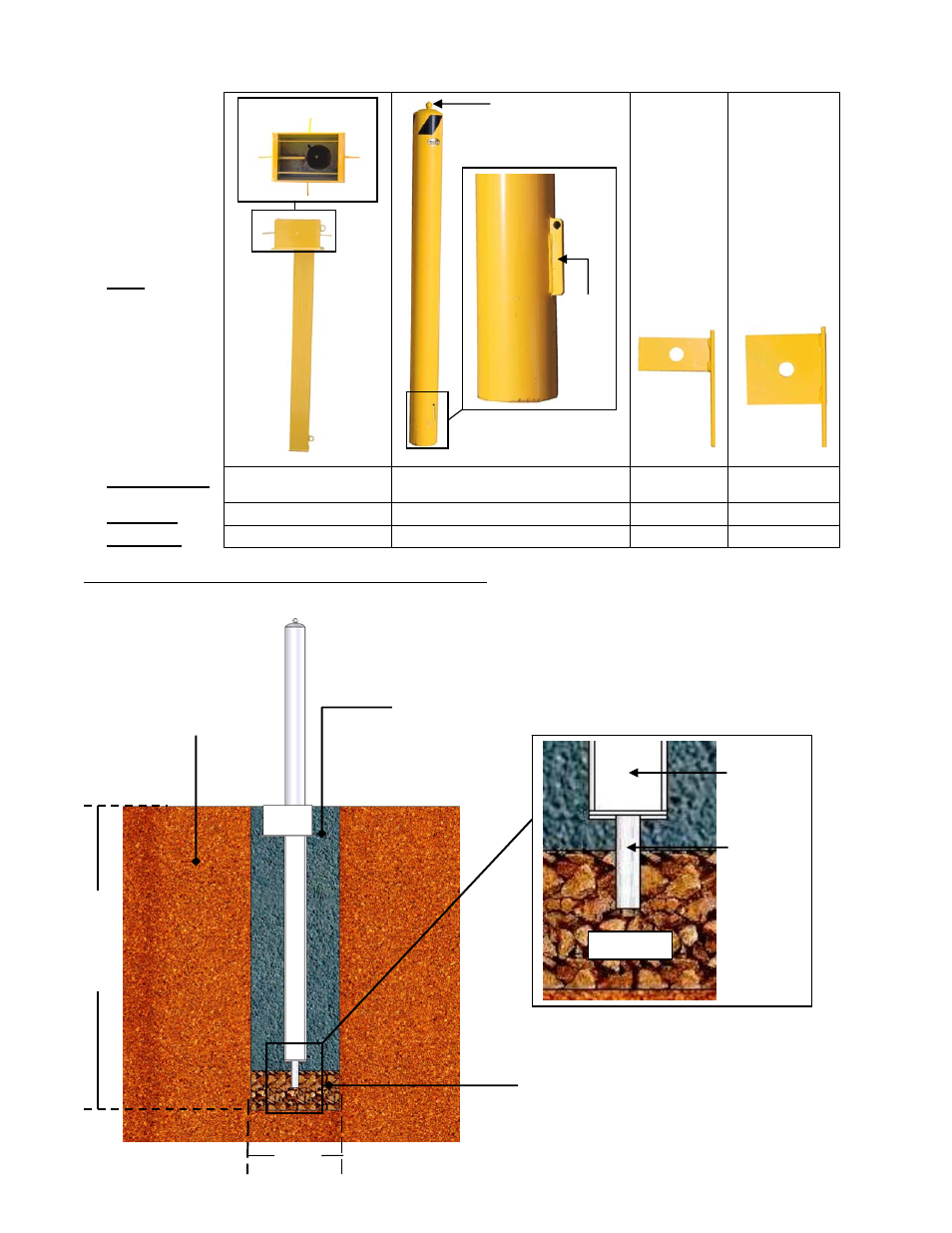 Item, Description, Part no | Quantity | Vestil BOLPP User Manual | Page 4 / 5