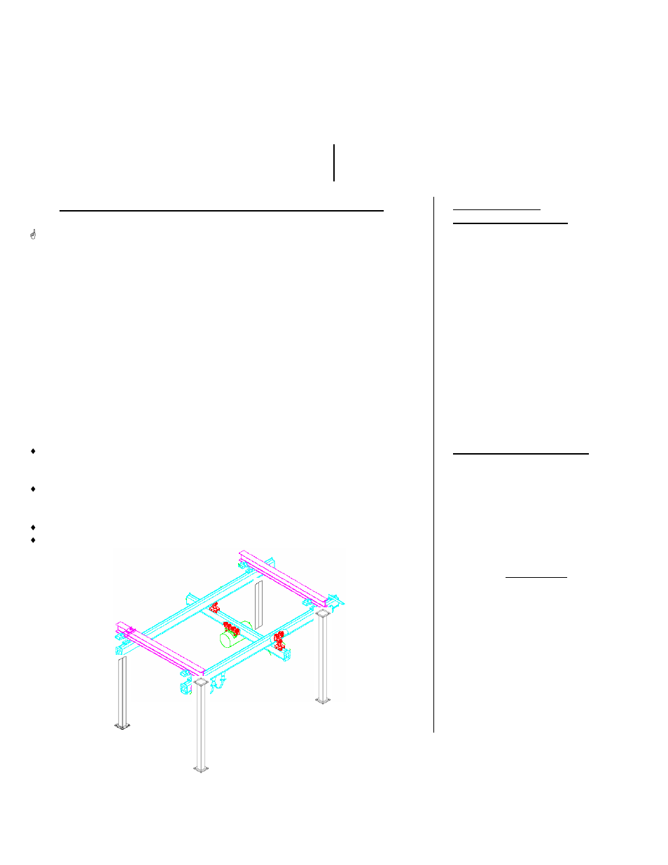 Vestil SELF SUPPORTING BRIDGE CRANE User Manual | 9 pages