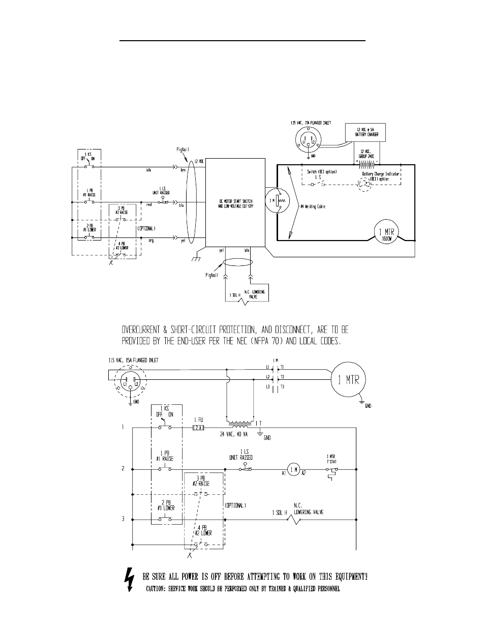 Electrical diagram | Vestil CBS Series User Manual | Page 6 / 13