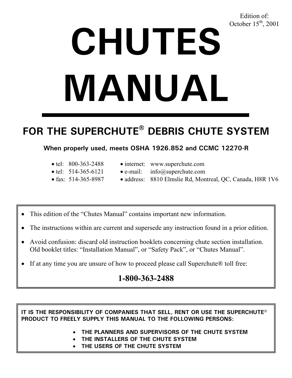 Vestil CC-30-MC User Manual | 59 pages