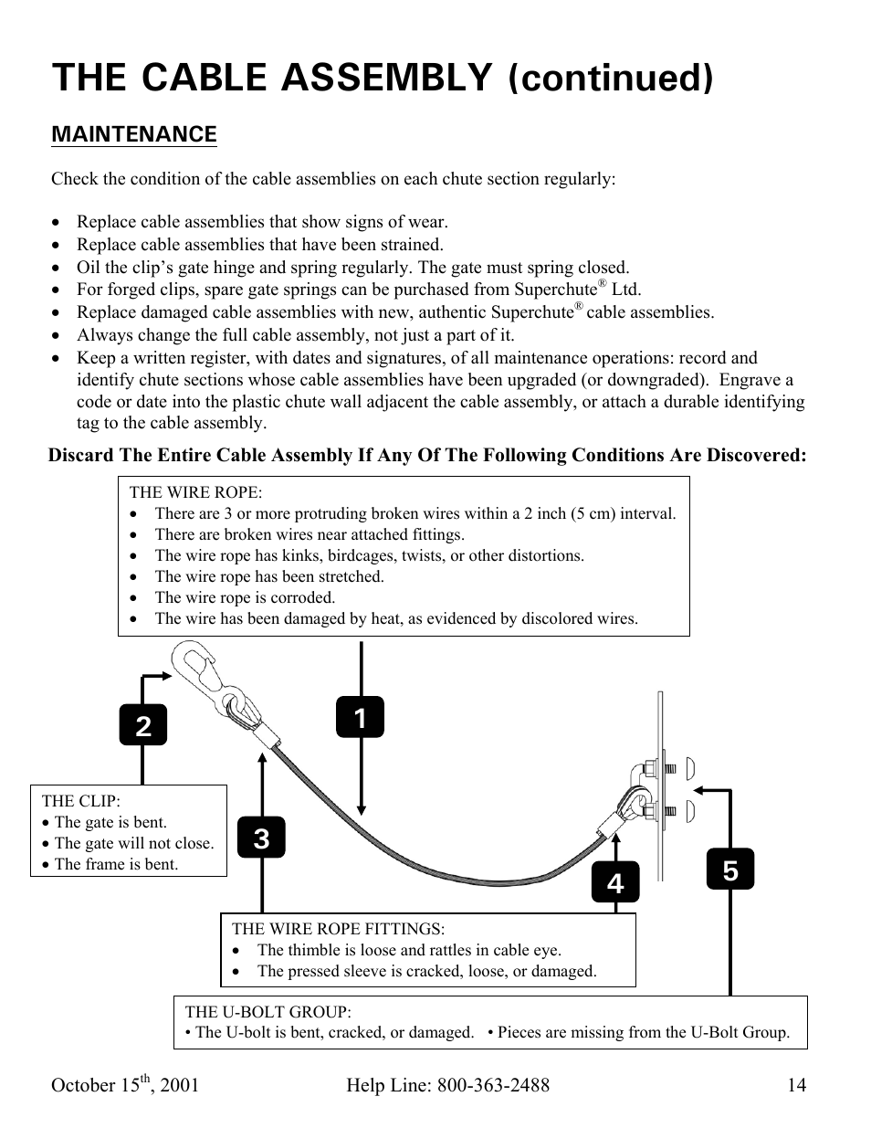 The cable assembly (continued) | Vestil CC-30-MC User Manual | Page 15 / 59