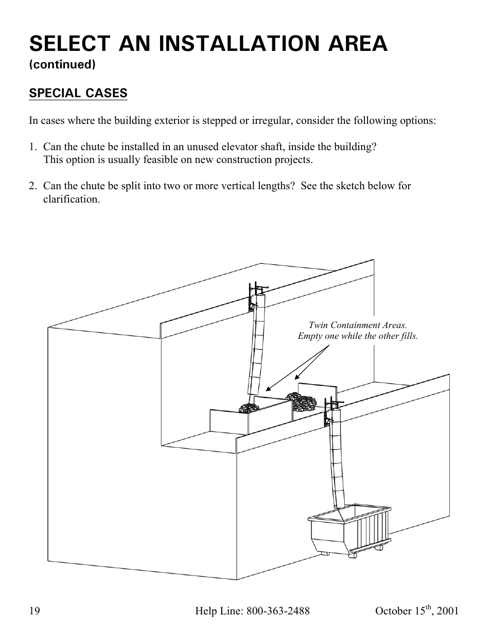 Select an installation area | Vestil CC-30-MC User Manual | Page 20 / 59