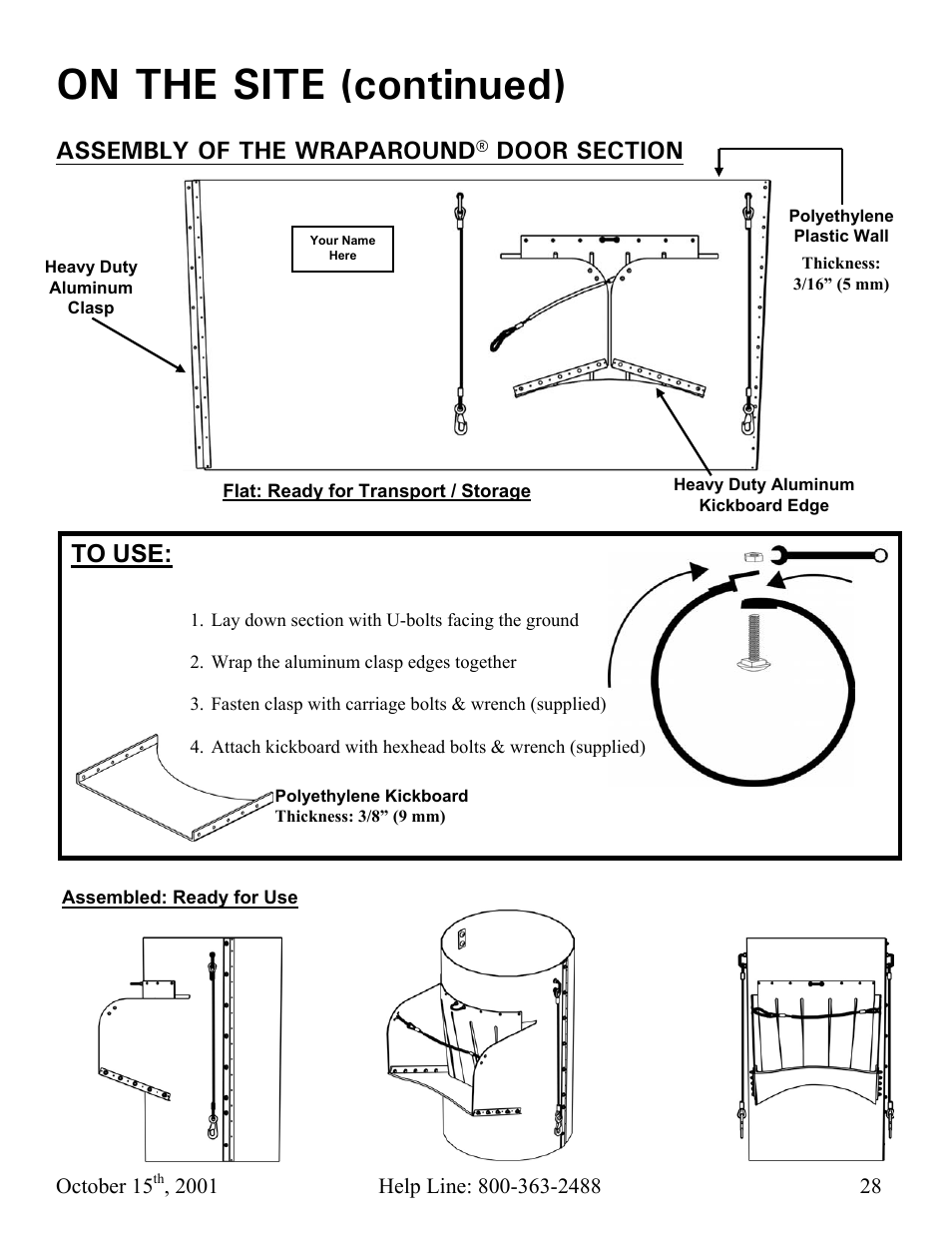 On the site (continued) | Vestil CC-30-MC User Manual | Page 29 / 59