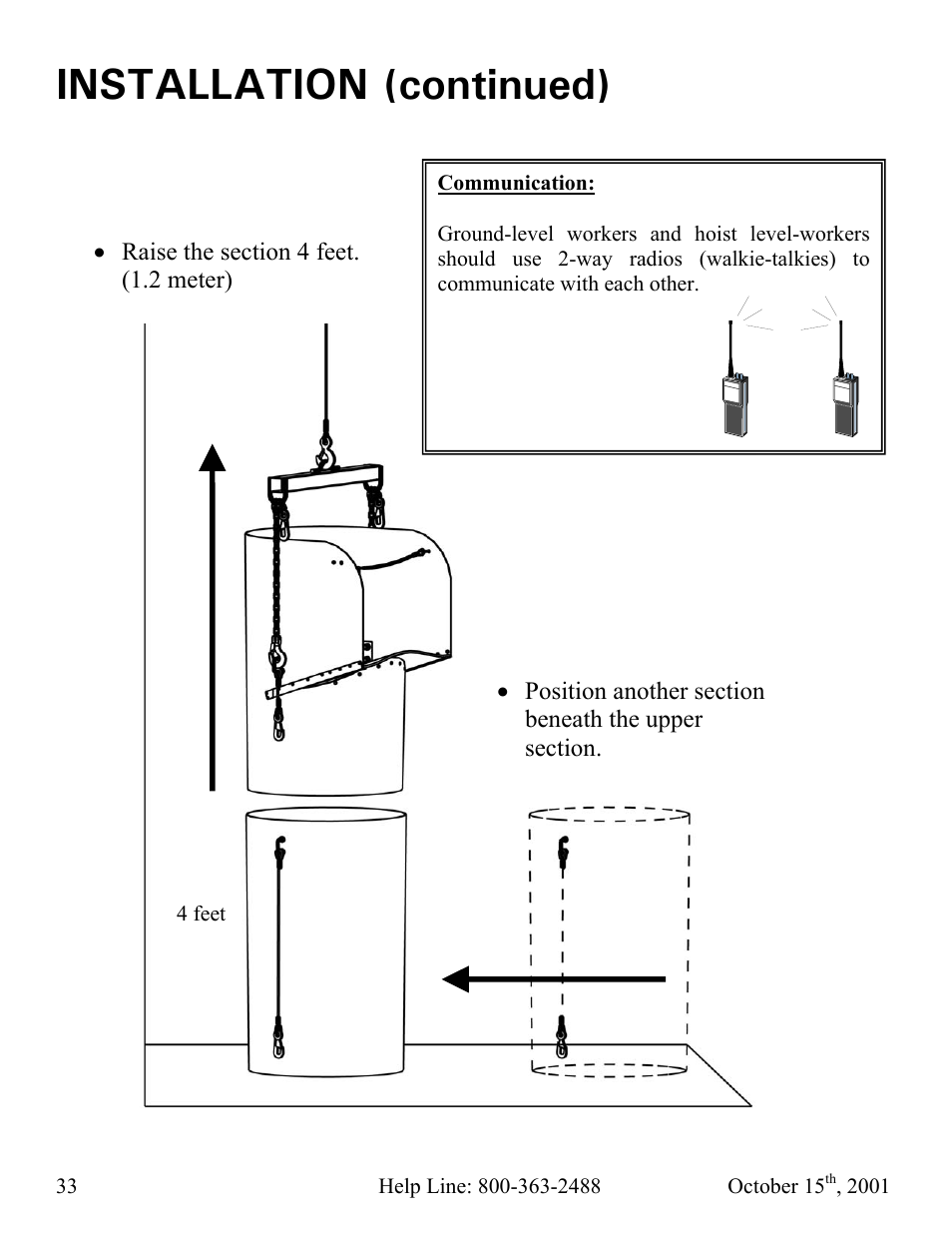 Installation (continued) | Vestil CC-30-MC User Manual | Page 34 / 59