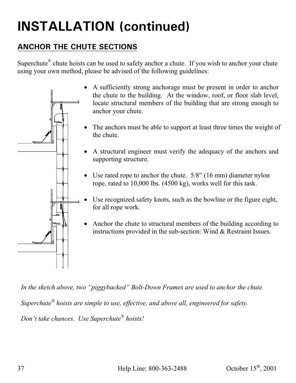 Installation (continued) | Vestil CC-30-MC User Manual | Page 38 / 59