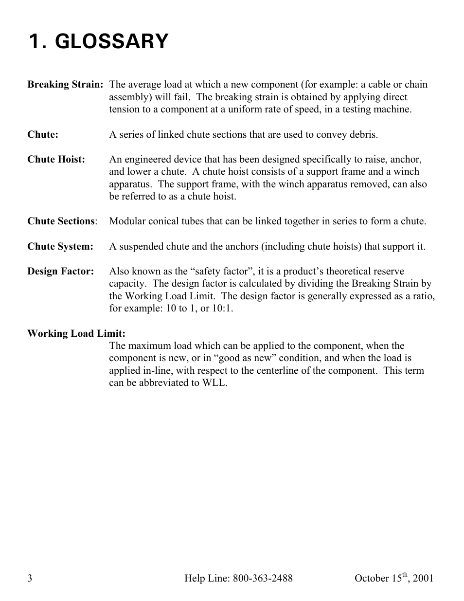 Glossary | Vestil CC-30-MC User Manual | Page 4 / 59